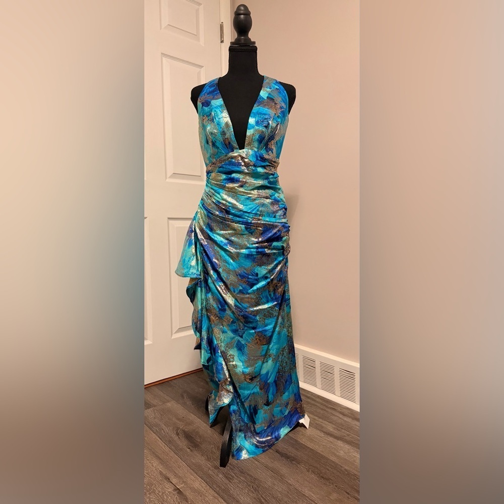Ramy Brook romantic Blue and metallic silver Dress “Hughes dress” - Picture 5 of 9